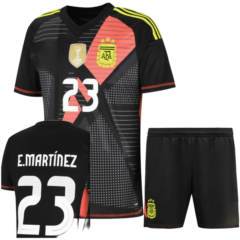 Argentina 2024 black Goalkeeper Dibu Martinez kid kit