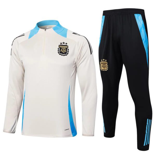 Argentina 2024 cream light blue Kid Training Suit