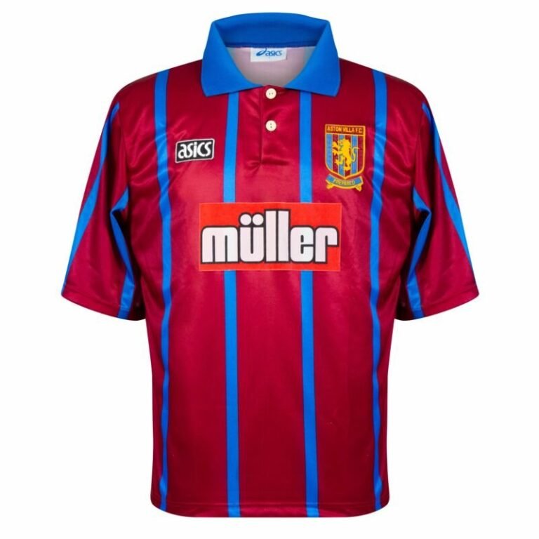 aston villa 1993 95 home retro 1 • XportsGears | Sportswear