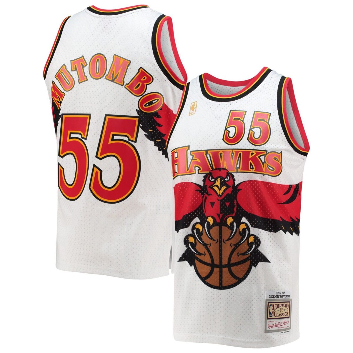 Atlanta Hawks 1996-97 - Away • Vintage Jersey / Dikembe Mutombo - Image 1