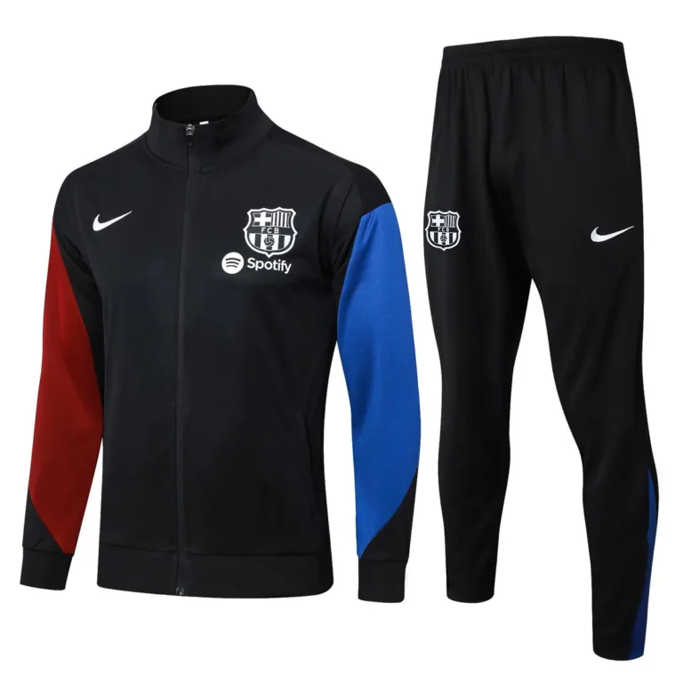 barcelona fc 2024 25 black red blue tracksuit 100 • XportsGears | Sportswear