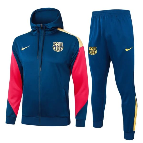 Barcelona FC 2024-25 navy red yellow Hoodie Tracksuit