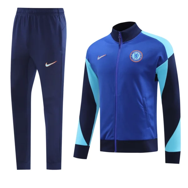 Chelsea 2024-25 blue black light blue Tracksuit