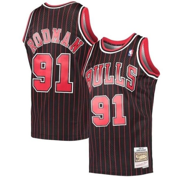 Chicago Bulls 1995-96 - Black & Red • Vintage Jersey / Dennis Rodman