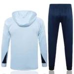 France 2024 light blue navy hoodie Training Suit - Image 2