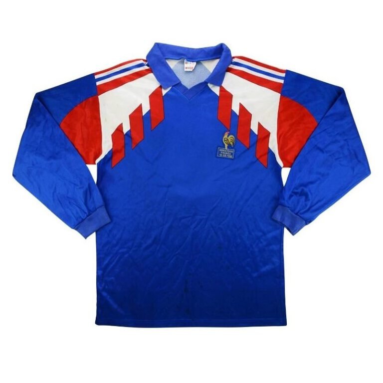 france 1990 92 home ls retro 1 • XportsGears | Sportswear