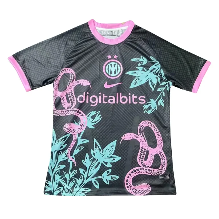 Inter Milan 2024 black pink light blue snake Special Jersey