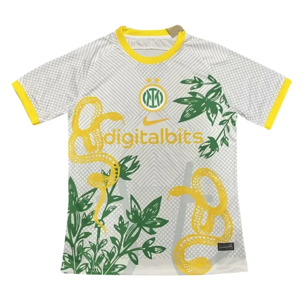 Inter Milan 2024 white yellow green Snake Special Jersey