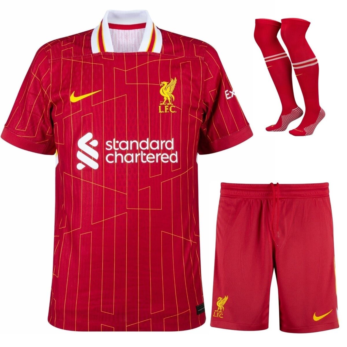 Liverpool FC 2024-25 Home, Full Kid Kit - Image 1