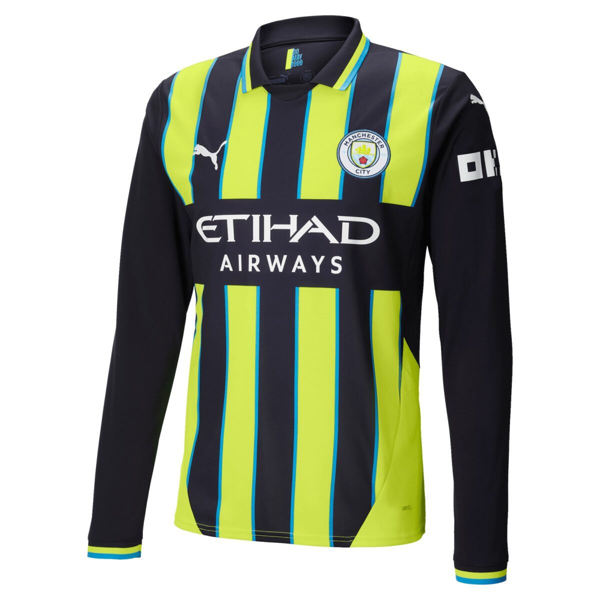 Manchester City 2024-25 away Long Sleeve Jersey