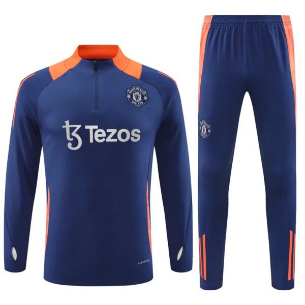 Manchester United 2024-25 navy orange Training Suit