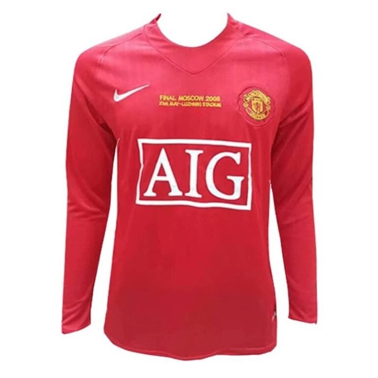 manchester united 2007 08 ls home retro 1