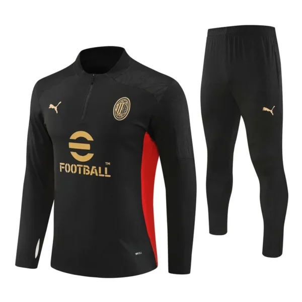 Milan AC 2024-25 black gold red Training Suit