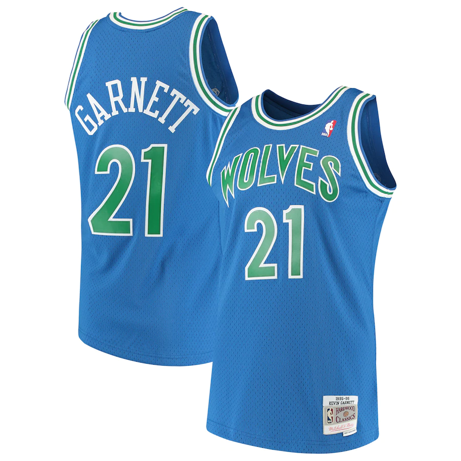 minnesota timberwolves 1995 96 home garnett vintage 1