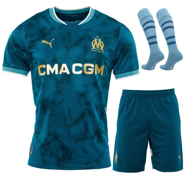 Olympique Marseille 2024-25 away Full Kid Kit