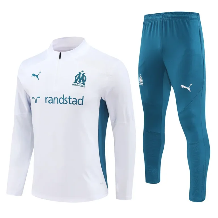 Olympique Marseille 2024-25 light blue white Training Suit