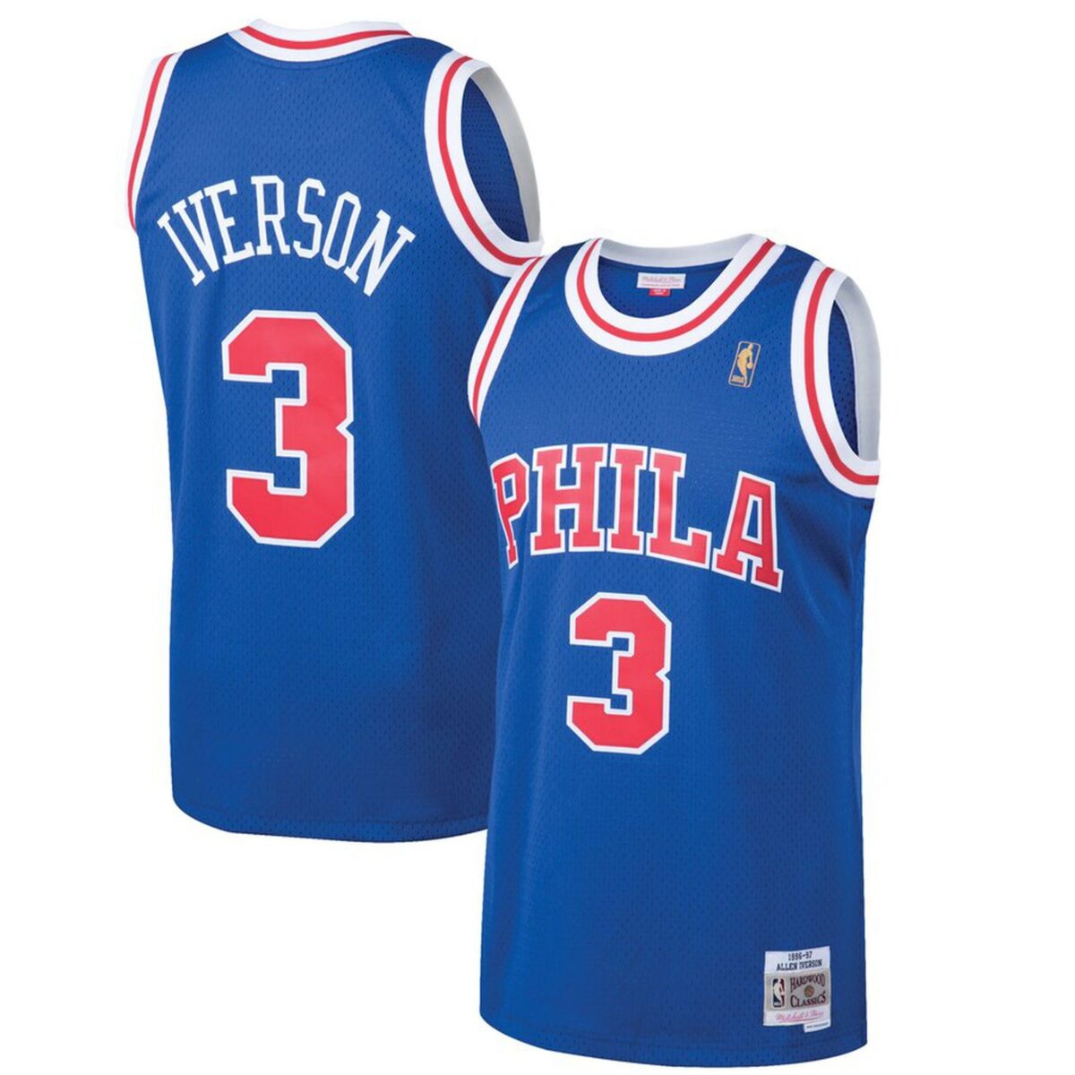 Philadelphia 76ers 1996-97 - Away • Vintage Jersey / Allen Iverson - Image 1