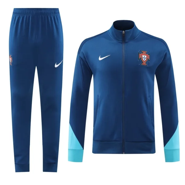 Portugal 2024 navy light blue Tracksuit