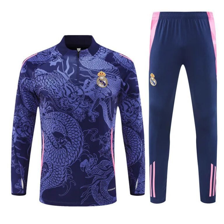 real madrid 2024 25 blue pink kid training suit 100 • XportsGears | Sportswear