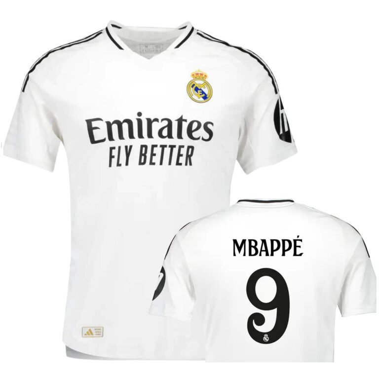 real madrid 2024 25 home mbappe jersey 100 • XportsGears | Sportswear