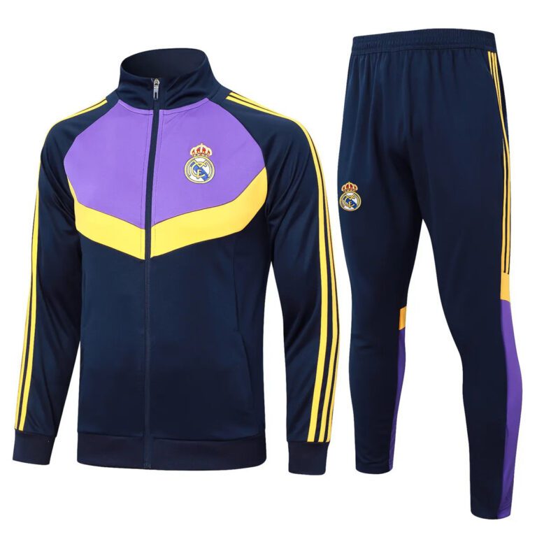 Real Madrid 2024-25 navy purple yellow Tracksuit