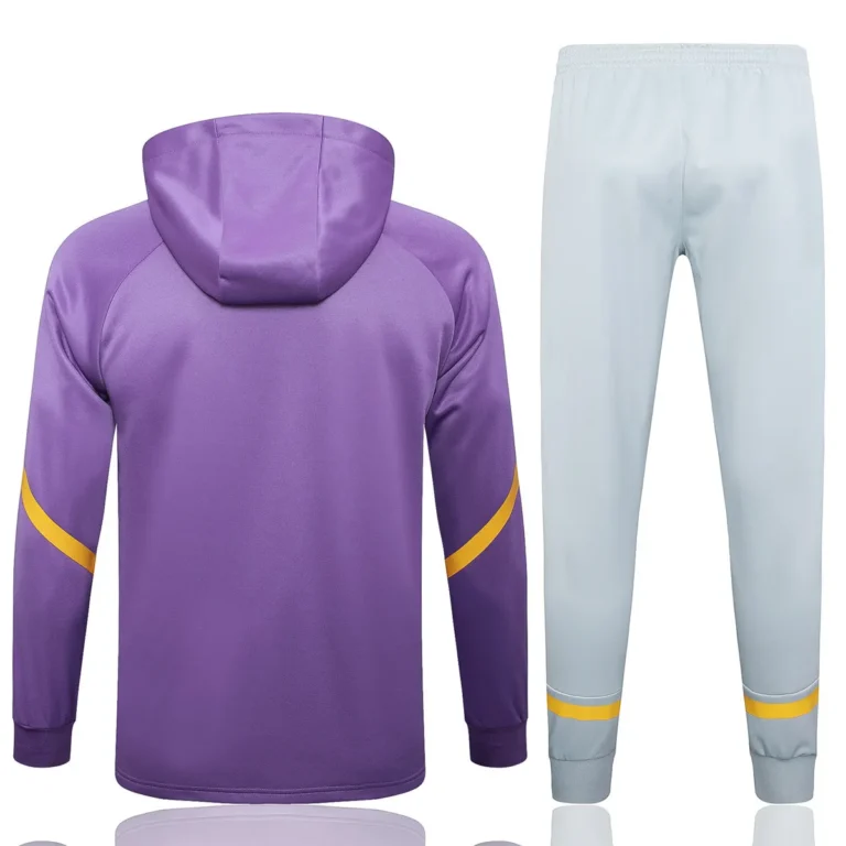 real madrid 2024 25 purple yellow grey hoodie tracksuit 101