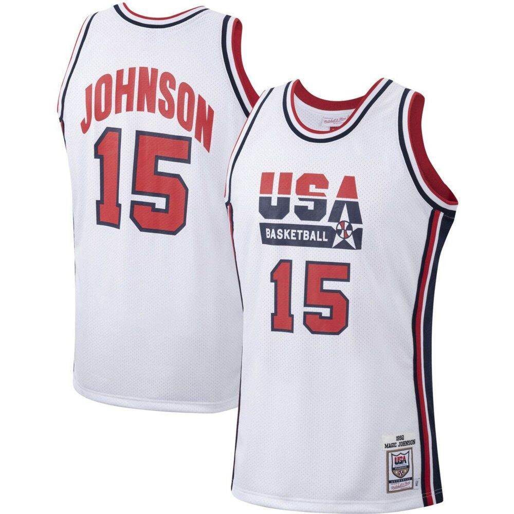 team usa 1992 home magic johnson vintage 1