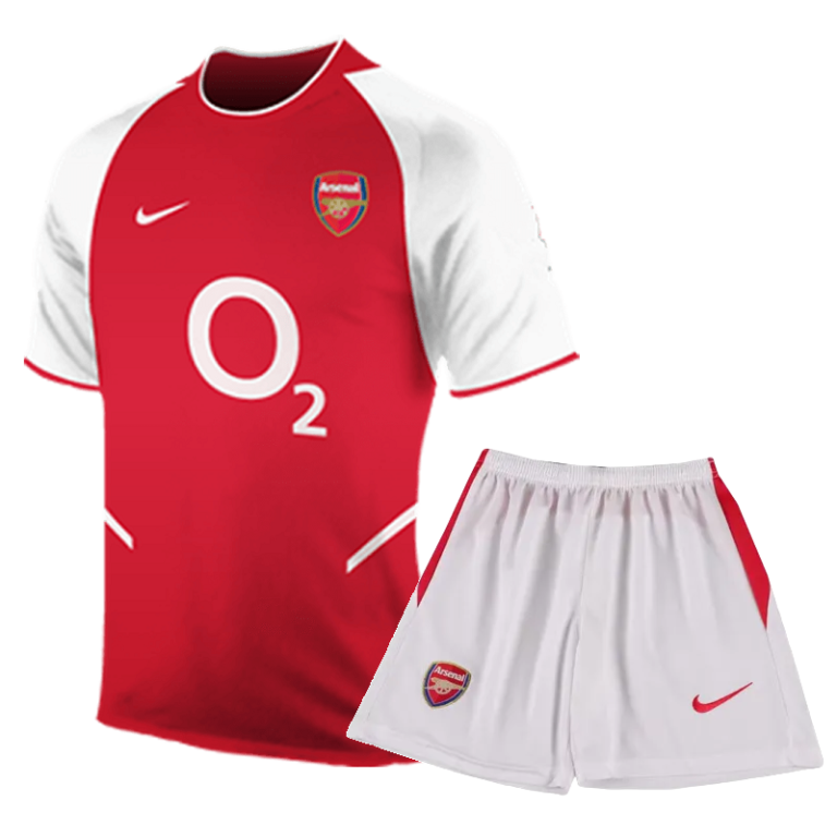 Arsenal FC 2002-03 home kid kit retro