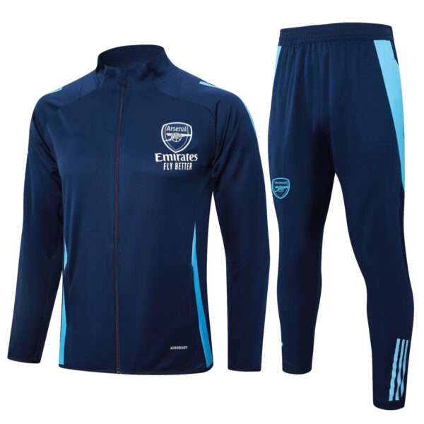 Arsenal FC 2024-25 navy light blue tracksuit