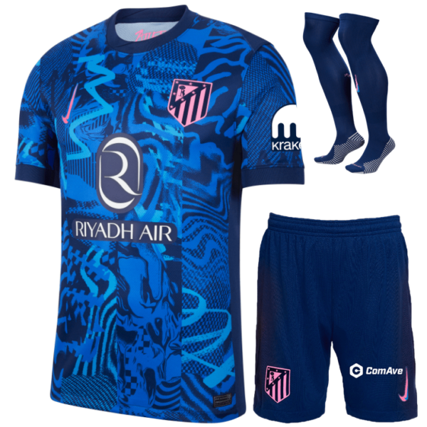 Atletico Madrid 2024-25 third full kid kit