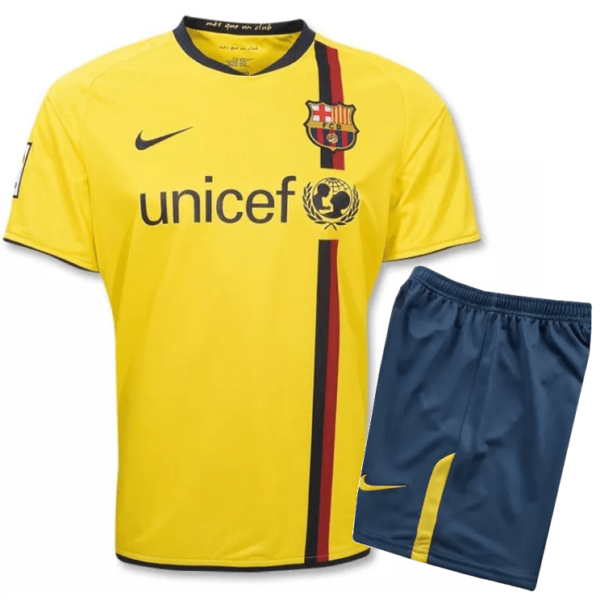 Barcelona FC 2008-09 away kid kit retro