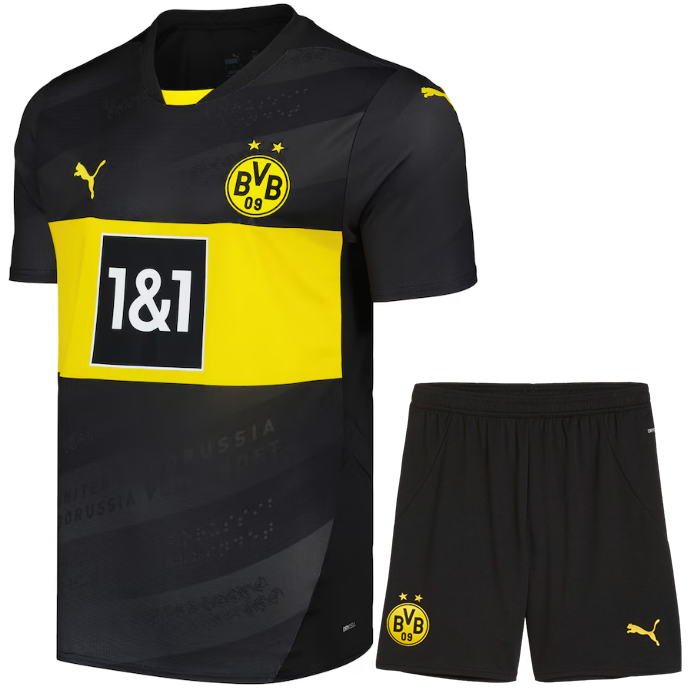 Borussia Dortmund 2024-25 away kid kit