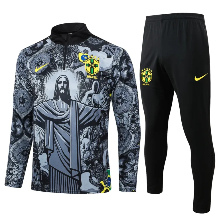 Brazil 2024 black grey special edition training suit