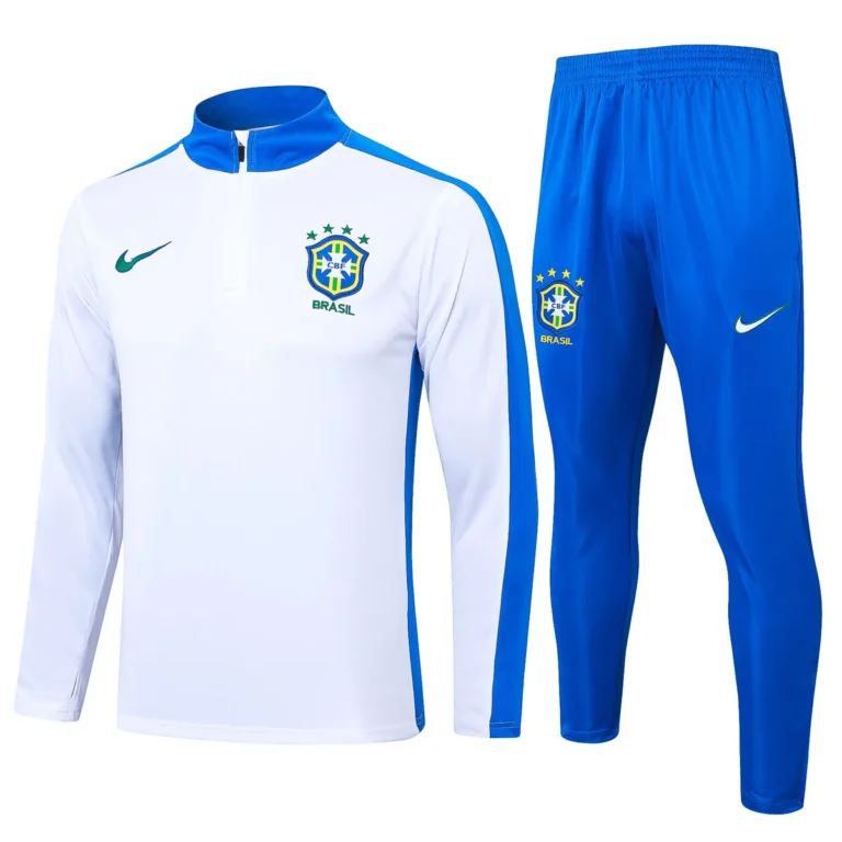 Brazil 2024 white blue training suit