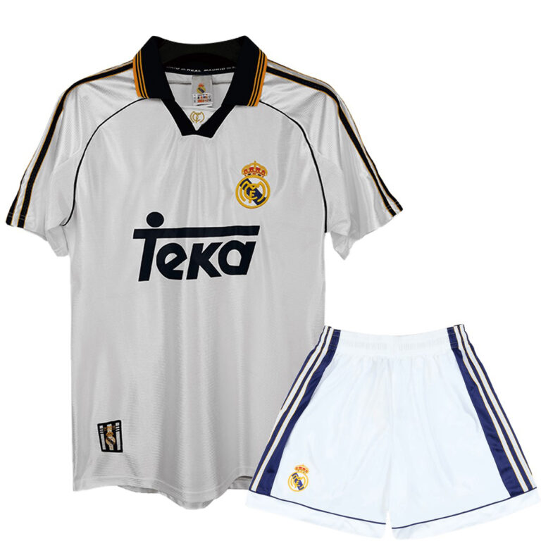 Real Madrid 1998-00 home kid kit retro