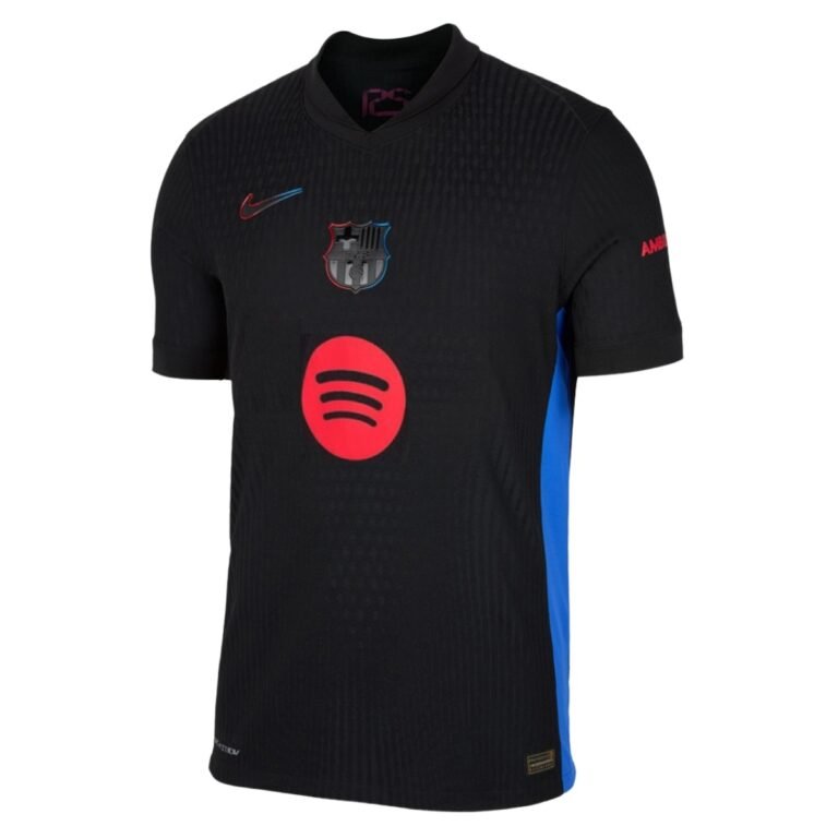 barcelona fc 2024 25 away game version jersey 100 1