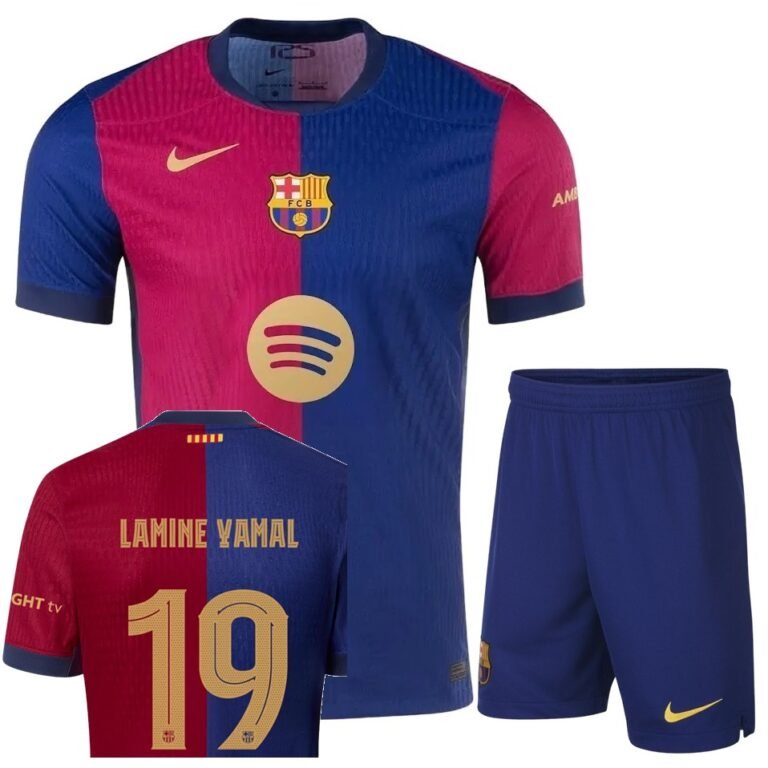 Barcelona FC 2024-25 home Lamine Yamal kid kit