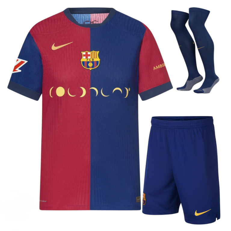 Barcelona FC 2024 home Coldplay full kid kit