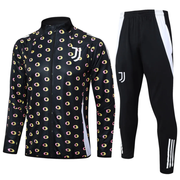 Juventus FC 2024-25 black gold white tracksuit