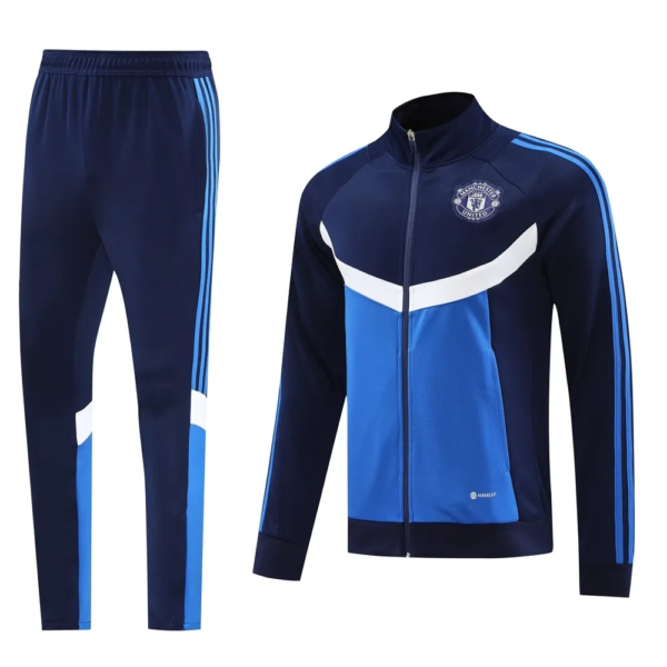 Manchester United 2024-25 navy black blue tracksuit