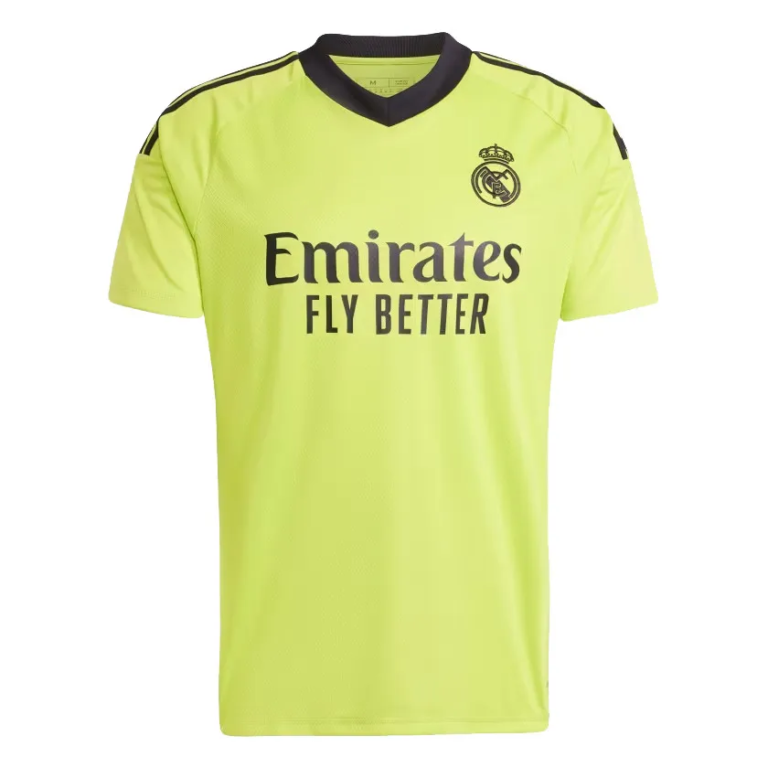 Real Madrid 2024-25 yellow green goalkeeper jersey