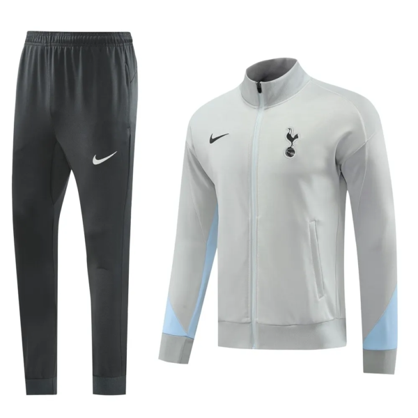 Tottenham Hotpsur 2024-25 grey black tracksuit