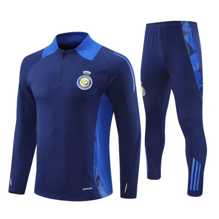 Al-Nassr 2024-25 navy blue kid training suit