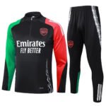 Arsenal FC 2024-25 black red green kid training suit