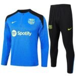 Barcelona FC 2024-25 light blue black green training suit