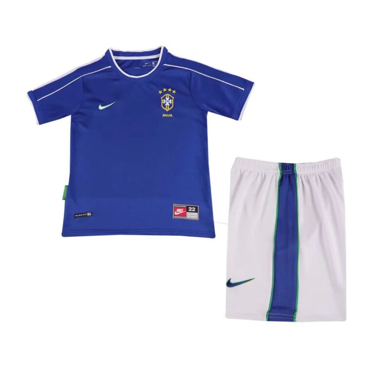 Brazil 1998 away kid kit retro