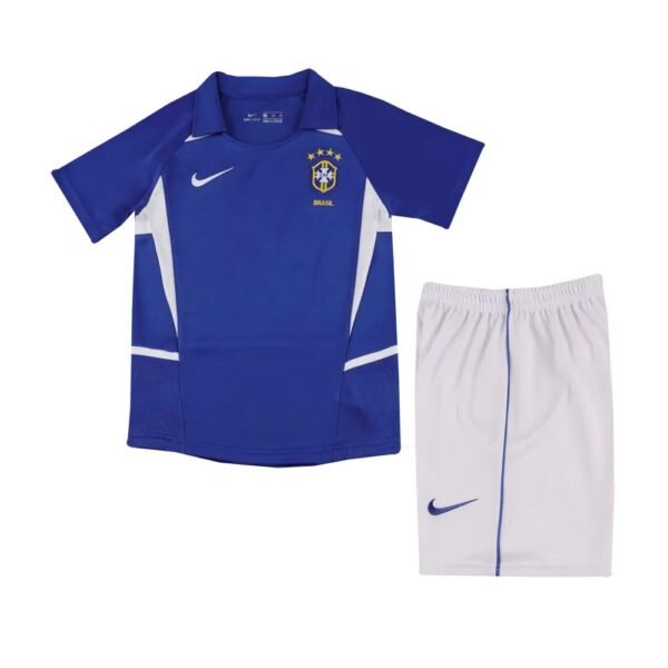 Brazil 2002 away kid kit retro