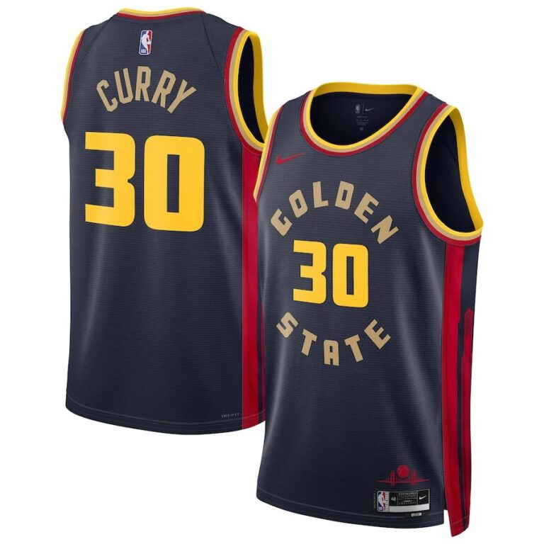 Golden State Warriors 2024-25 navy, city edition curry jersey