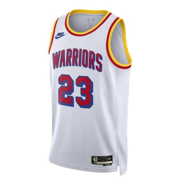 Golden State Warriors 2024-25 white, classic edition green jersey