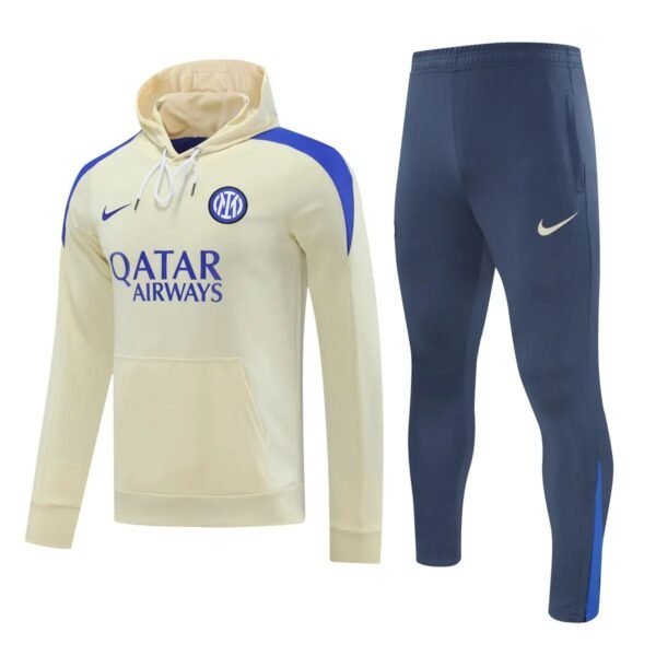 Inter Milan 2024-25 yellow blue navy hoodie training suit